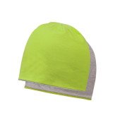 Шапка coFEE Contrasting jersey, колір лайм/попелястий сірий - 3049-19 CO