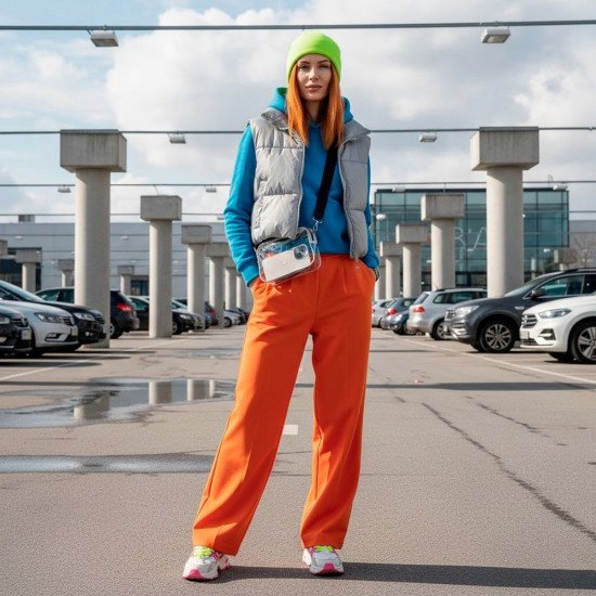 Шапка coFEE Contrasting jersey, колір лайм/попелястий сірий - 3049-19 CO