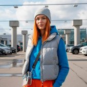 Шапка coFEE Contrasting jersey, колір лайм/попелястий сірий - 3049-19 CO