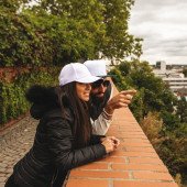 Кепка coFEE Ribbed, колір білий/чорний - 4010-6 CO Кепка coFEE Ribbed, колір білий/чорний - 4010-6 CO