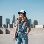 Кепка coFEE Trucker, колір синій/білий - 4019-4