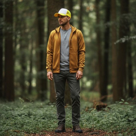 Кепка coFEE Trucker, колір неоново-жовтий/білий - 4019-41