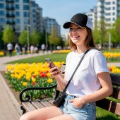 Кепка coFEE New meshfit, колір чорний/білий - 4022-3