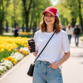 Кепка coFEE New meshfit, колір червоний/білий - 4022-5