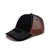 Кепка coFEE Contrasting mesh, колір чорний/світло-коричневий - 4023-3