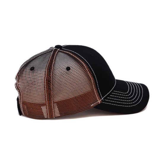 Кепка coFEE Contrasting mesh, колір чорний/світло-коричневий - 4023-3