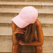 Кепка coFEE Washed light, колір рожевий - 4031-25 CO