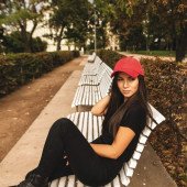 Кепка coFEE Plain microfibre, колір червоний - 4032-5