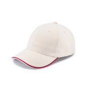 Кепка coFEE Piping, колір кремовий/червоний/білий - 4044-22 CO