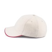 Кепка coFEE Piping, колір кремовий/червоний/білий - 4044-22 CO