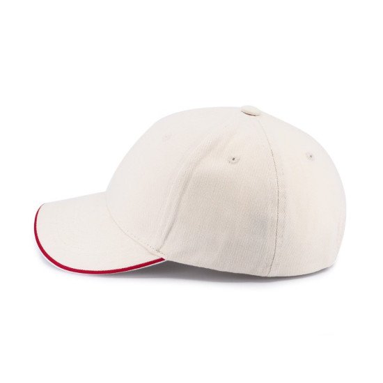 Кепка coFEE Piping, колір кремовий/червоний/білий - 4044-22 CO