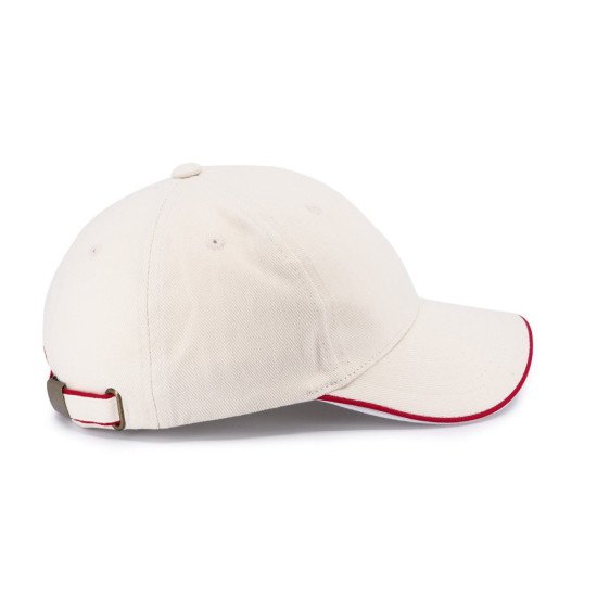 Кепка coFEE Piping, колір кремовий/червоний/білий - 4044-22 CO
