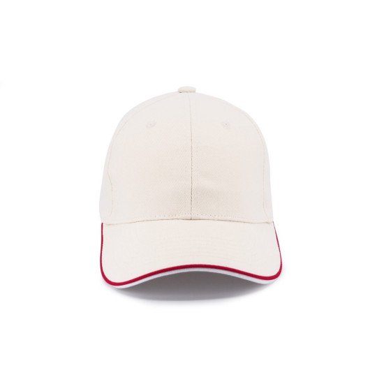 Кепка coFEE Piping, колір кремовий/червоний/білий - 4044-22 CO