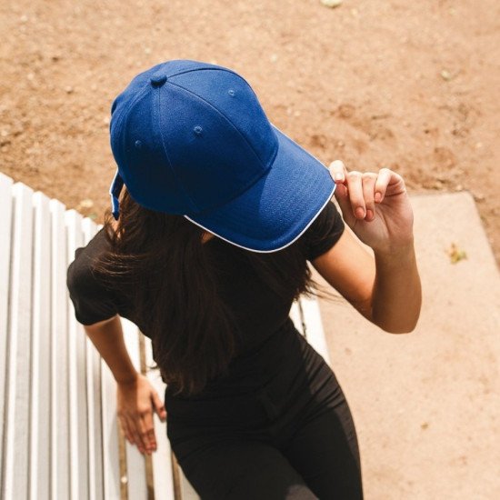 Кепка coFEE Piping, колір синій/чорний - 4044-4 CO