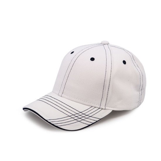 Кепка coFEE Trendy, колір білий/темно-синій - 4051-6 CO