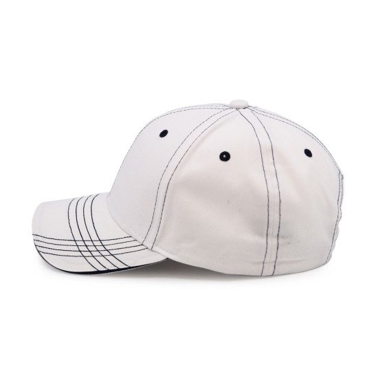 Кепка coFEE Trendy, колір білий/темно-синій - 4051-6 CO