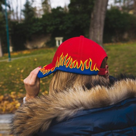 Кепка coFEE Flame, колір синій/жовтий/червоний - 4056-4 CO Кепка coFEE Flame, колір синій/жовтий/червоний - 4056-4 CO