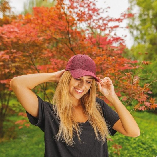 Кепка coFEE Melange, колір червоний - 4073-5