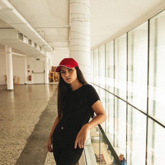 Кепка coFEE Cool comfort, колір червоний/білий - 4220-5 CO