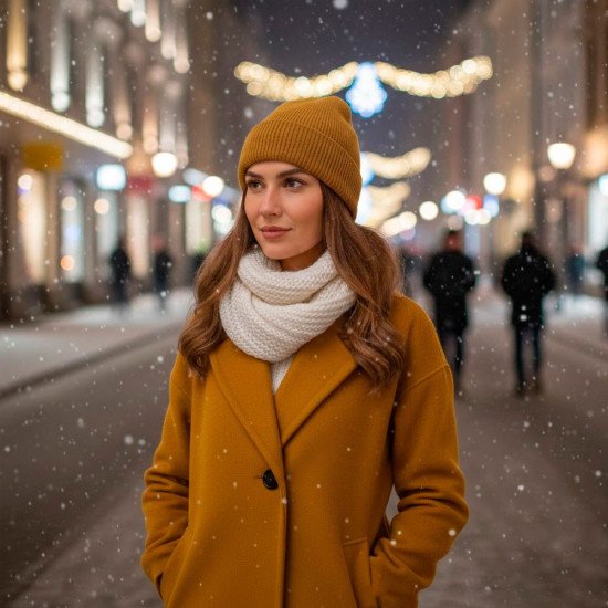 Шапка coFEE Primary band, колір гірчичний - CO3008.28