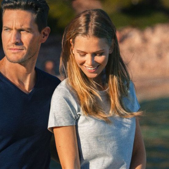 Футболка жіноча James Harvest American U, колір сірий меланж - 2124008120XS