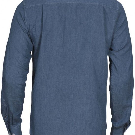 Сорочка чоловіча James Harvest Jupiter, колір джинсовий - 21130355924XL