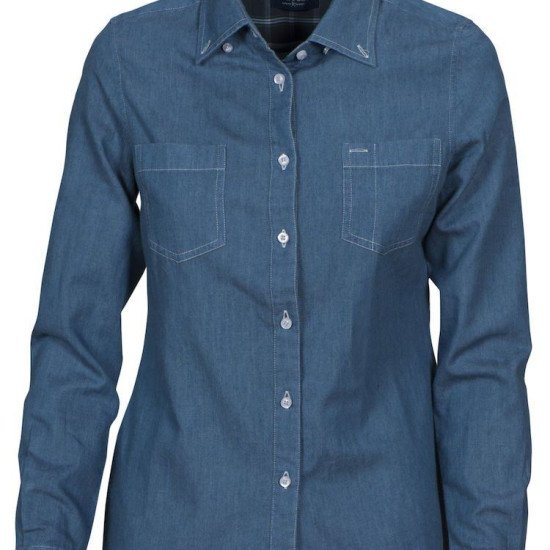 Сорочка жіноча James Harvest Jupiter, колір світлий джинсовий - 2123025592S