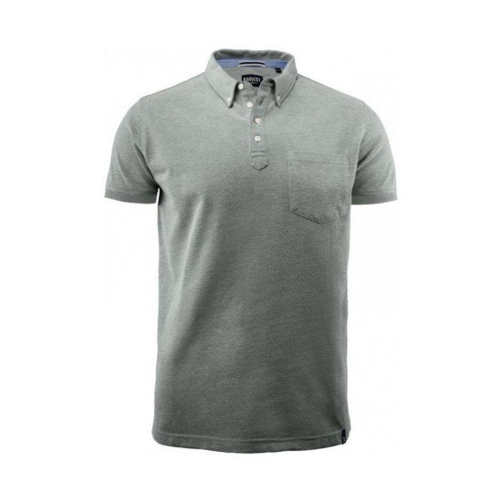 Футболка поло чоловіча James Harvest Larkford, колір сірий - 2135030131L