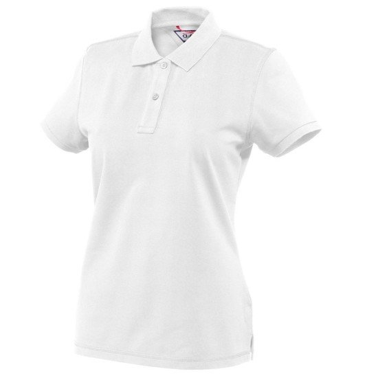 Футболка поло жіноча D.A.D Parkes, колір білий - 134055100XS