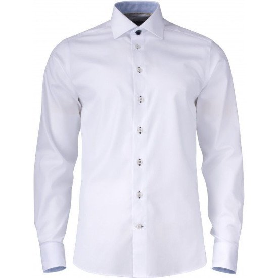 Сорочка чоловіча JH&Frost Yellow Bow 51 Slim Fit, колір білий/світло-синій - 2905102105S