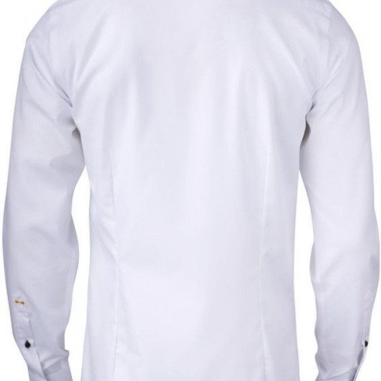 Сорочка чоловіча JH&Frost Yellow Bow 51 Slim Fit, колір білий/світло-синій - 2905102105S