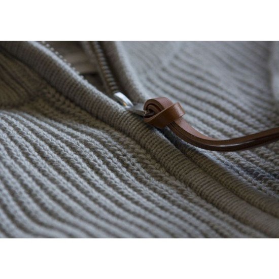 Кардиган на блискавці James Harvest Brockway, колір бежевий - 2112511138L