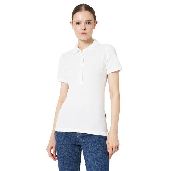 Футболка поло жіноча James Harvest Neptune, колір білий - 2125033100XS