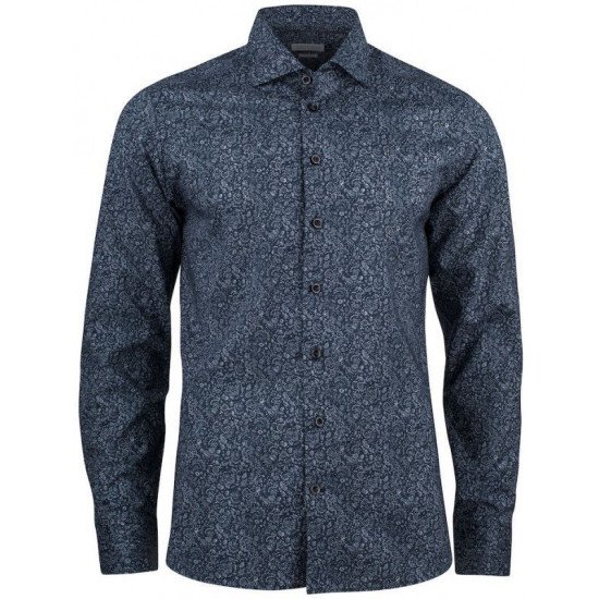 Сорочка чоловіча з візерунком пейслі JH&Frost Indigo Bow 37 Regular Fit, колір синій - 2903701601S