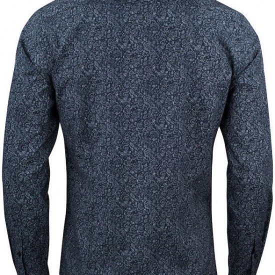 Сорочка чоловіча з візерунком пейслі JH&Frost Indigo Bow 37 Regular Fit, колір синій - 2903701601S