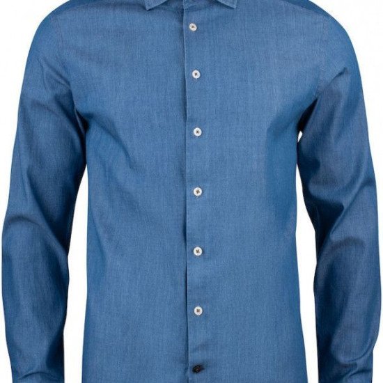 Сорочка чоловіча JH&Frost Indigo Bow 130 Slim Fit, колір синій - 2913002550XS