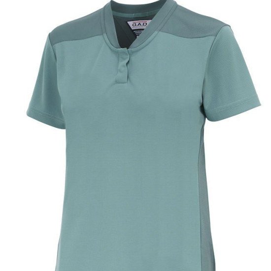 Футболка поло жіноча D.A.D Bendigo, колір запорошений зелений - 134047366L