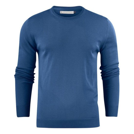 Светр чоловічий James Harvest Portland Round, колір синій меланж - 2112508565S