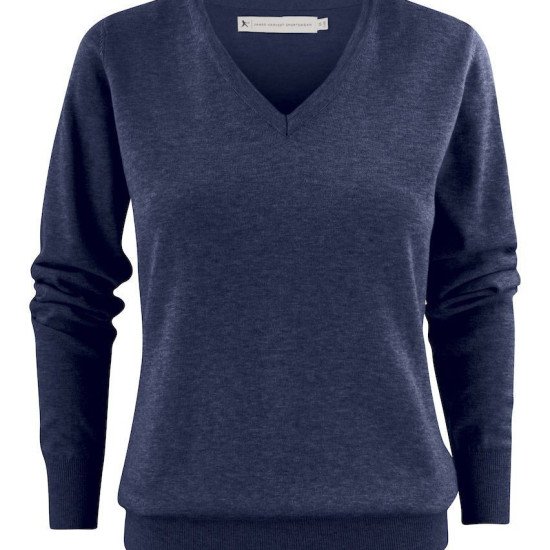 Пуловер жіночий James Harvest Ashland V, колір синій меланж - 2122505609S