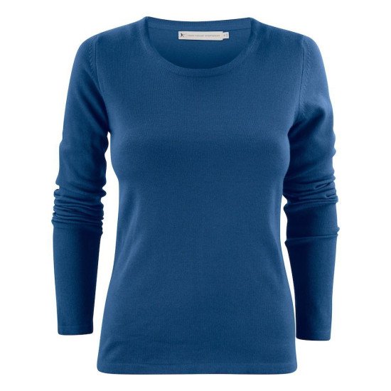 Светр жіночий James Harvest Portland Round, колір синій меланж - 2122506565S