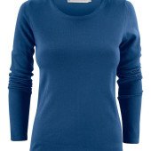 Светр жіночий James Harvest Portland Round, колір синій меланж - 2122506565XXL