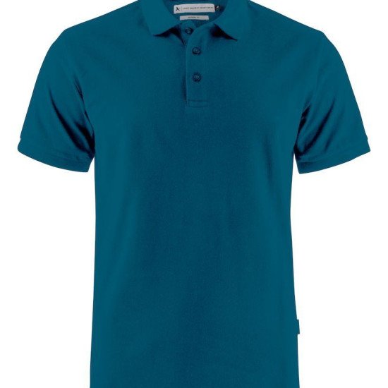 Футболка поло чоловіча James Harvest Neptune Modern Fit, колір синьо-зелений - 2135032622S