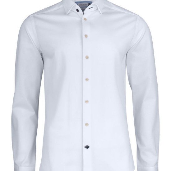 Сорочка чоловіча JH&Frost Indigo Bow 34 Regular Fit, колір білий - 2903401100S