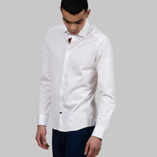 Сорочка чоловіча JH&Frost Indigo Bow 34 Slim Fit, колір білий - 2903402100XS