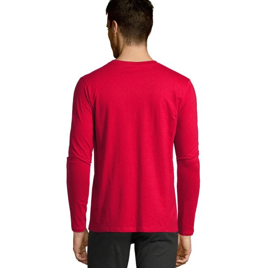 Лонгслів чоловічий SOL'S Imperial LSL, колір червоний - 020741454XL