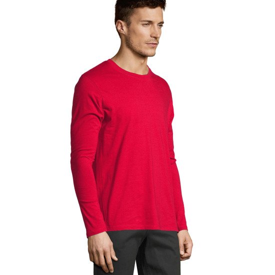 Лонгслів чоловічий SOL'S Imperial LSL, колір червоний - 020741454XL