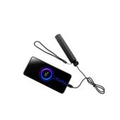 Ліхтарик акумуляторний 2в1 Schwarzwolf Zagros з XPG LED, функцією повербанка та ремінцем, колір чорний - F2308700AJ3