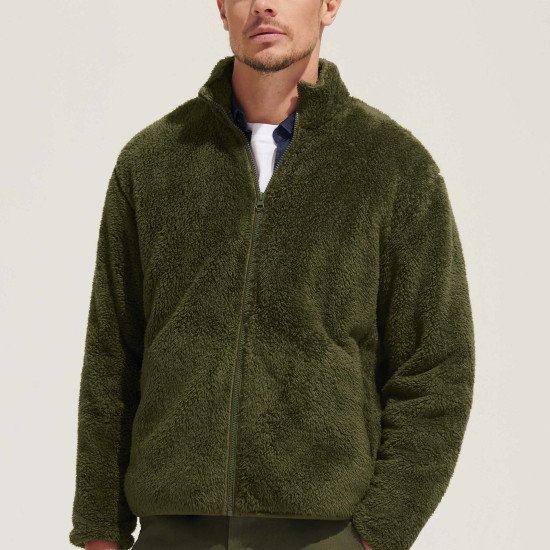 Куртка флісова SOL'S Finch, колір армійський - 040222693XL