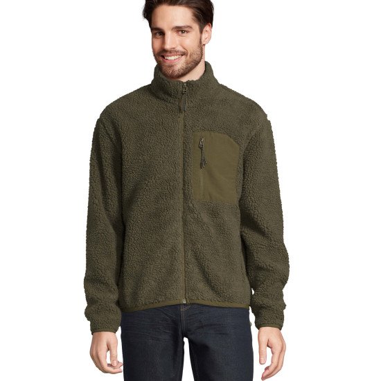 Куртка з шерпи SOL'S Fury, колір армійський/темно-армійський - 040428703XL