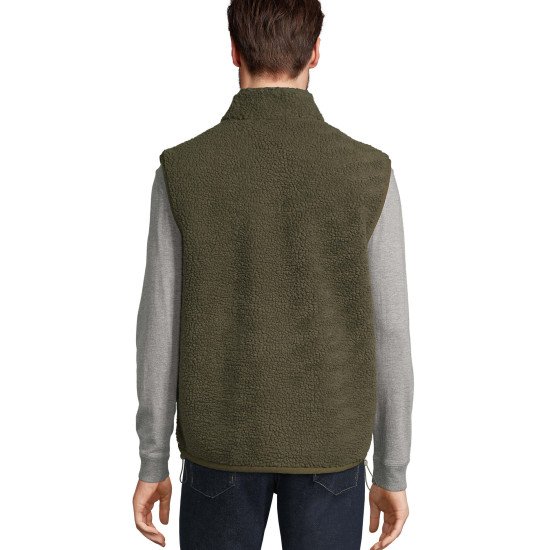 Жилет з шерпи SOL'S Fury BW, колір армійський/темно-армійський - 040418703XL